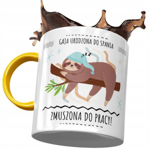 Kubek Żółty Dla Gai Żony Przyjaciółki Prezent