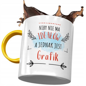 Kubek Żółty Dla Grafika Niby Nie Ma Ideałów