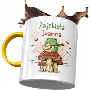 Kubek Żółty Dla Joanny Asi Koleżanki na Prezent