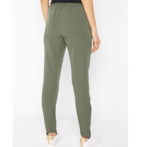 Bonprix Khaki Spodnie Narciarki Zapiętki Rurki Zwężane Nogawki 50-52 918691