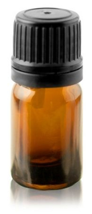 Butelka Brązowa 5mL Nakrętka + Kropl 10 szt.