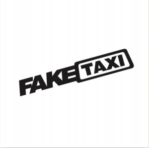 Naklejka Na Samochód Szybę Fake Taxi Szer. 44cm