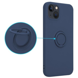 Etui Silicon Ring Do Iphone 13 Pro Niebieski