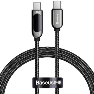Kabel Baseus Display Usb-c/usb-c 100w Pd 1m Black/czarny