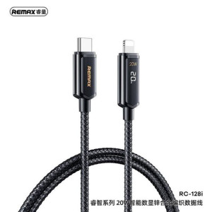 Kabel Remax Display Remine Series 20w Rc-128i Usb-c/lightning Czarny/black