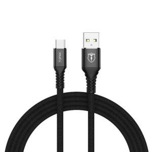 Kabel T-phox Jagger Type-c Black 2m 2,4a