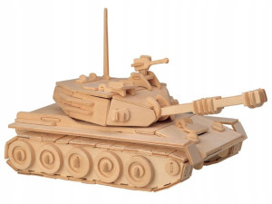 Czołg składanka drewniana puzzle 3D model P050