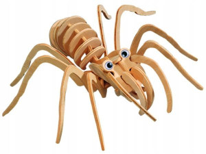 Pająk tarantula składanka drewniana puzzle 3D E029