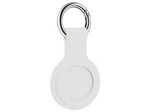 Etui Silikonowe Alogy Brelok Z Karabińczykiem Do Apple Airtag Biały