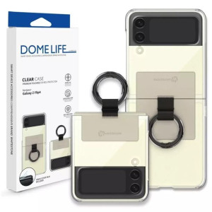 Etui Whitestone Clear Case Ring Do Samsung Galaxy Z Flip 4 Beige