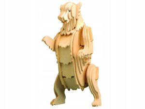 Niedźwiedź Grizzly Grizli składanka drewniana M022