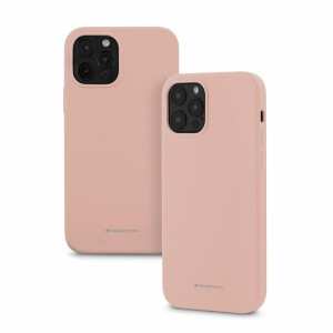 Etui Mercury Silicone Do Samsung S21+ Różowo Piaskowy