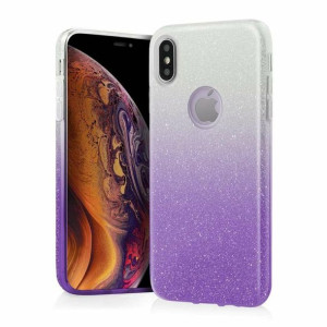 Etui Glitter Do Samsung A30 Srebrno Fioletowy