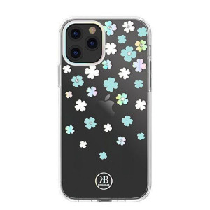 Etui Kingxbar Lucky Swarovski Apple Iphone 12 Mini Przezroczysty (clover)