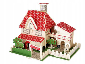 Wakacyjny domek składanka drewniana 3D G-P272
