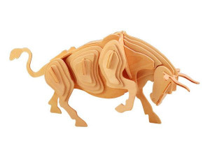 Byk składanka drewniana puzzle 3D M002