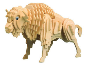 Bizon składanka drewniana puzzle 3D M027