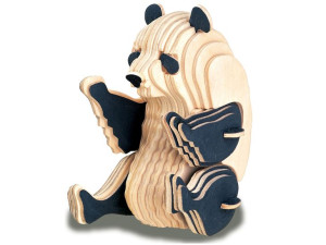 Panda składanka drewniana puzzle 3D M039
