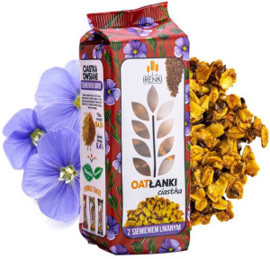 Ciastka owsiane z siemieniem lnianym 150 g Irenki Oatłanki