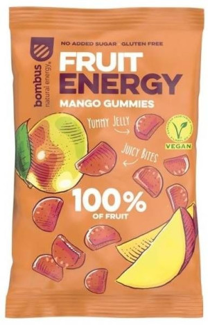 Przekąski z mango Bez Cukru bezglutenowe 35 g Bombus - żelki owocowe