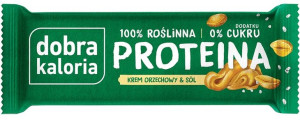 Baton proteinowy Krem Orzechowy & Sól 45 g Dobra Kaloria - batonik Bez Cukr