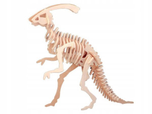 Dinozaur Parasaurolophus składanka drewniana J003