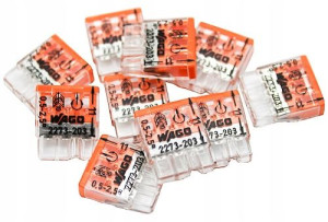 Wago 2273-203 Szybkozłączka 3x2,5 Złączka 10 Szt