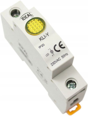 Kontrolka Sygnalizacyjna Lampka Led 1-fazowa Żółta