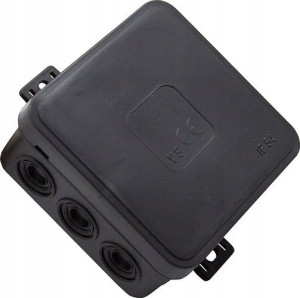 Puszka Hermetyczna Ip54 98x98x41mm V03705 Czarna