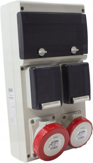 Rozdzielnica Scame 1x32a/5 1x16a/5p 2x230v Domo