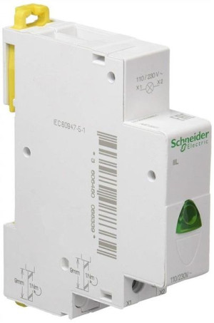 Schneider Lampka Kontrolna 110-230v Green A9e18321