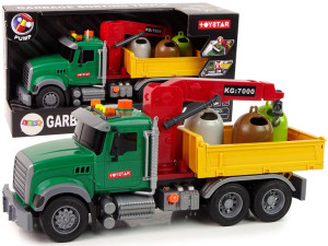 Ciężarówka Auto Dźwig Transport Kosz Na Śmieci Dźwięk