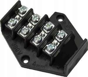 Pierścień Płytka Rozgałęźna 4x4mm Czarny 0952-00