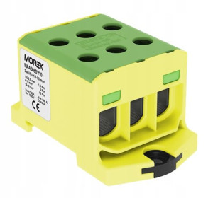 Złączka Al/cu 1,5-50 Ts35 3 Tory 6o Otl50-3x Żółta