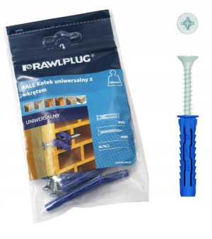 Kołek Montażowy 50mm Wkręt 4all Rawlplug 8szt