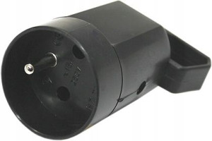 Gniazdo Z Uchwytem 250v Z Uziemieniem Czarn 315-05