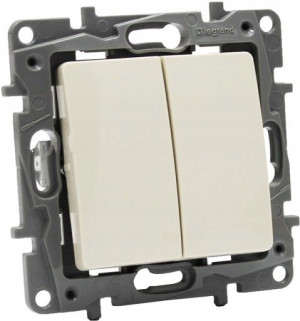 Legrand Niloe Eco Wyłącznik Podwójny Krem 764605