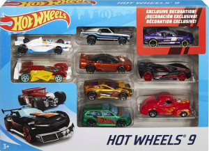 X6999 Hot Wheels Zestaw 9 Aut Resoraki Samochody