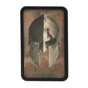 Naszywka Spartan Helmet M-tac Coyote/black