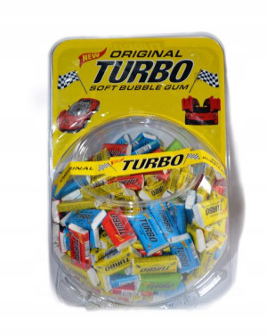 Guma balonowa TURBO do żucia 300szt obrazki Gumy