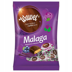 Czekoladki nadziewane Malaga Wawel 1kg