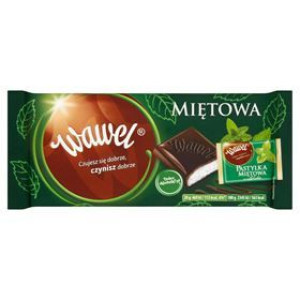 Wawel Czekolada Nadziewana Miętowa 100g
