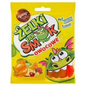 Wawel Żelki Jak Smok Owocowe 100 G