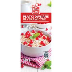Fine Life Płatki Owsiane Błyskawiczne 450 G