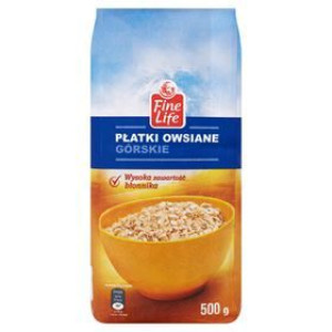 Fine Life Płatki Owsiane Górskie 500 G 10 Sztuk