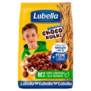 Lubella Mlekołaki Choco Kulki Zbożowe Kulki O Smaku Czekoladowym 250 G