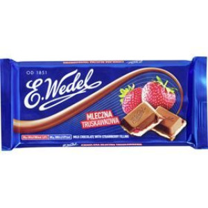 Czekolada Mleczna Truskawkowa 100 G