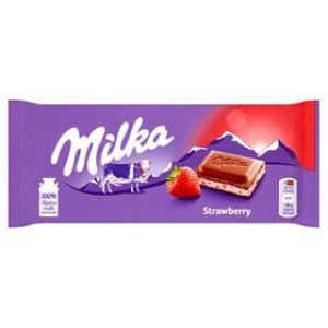 Czekolada Mleczna Z Nadzieniem O Smaku Truskawkowym 100 G