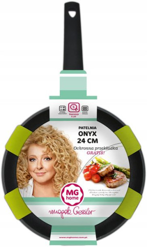 Patelnia tradycyjna MG home Onyx 24 cm non-stick