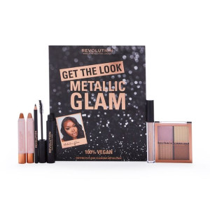Makeup Revolution Get The Look: Metallic Glam Makeup Set zestaw do makijażu